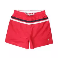 polo ralph lauren short de bain discount rouge blanc